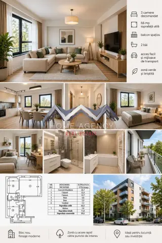 Apartament 3 camere – bloc boutique, finisaje premium