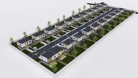 Casă nouă P+1E, 117 mp utili, 442 mp teren, NZEB, pompă de căldură + fotovoltaice 6 kWp, STR. IOAN VESCAN