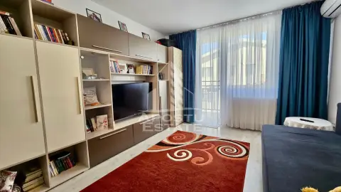 Apartament cu 1 camera de vanzare, mobilat, decomandat,Giroc,la asfalt