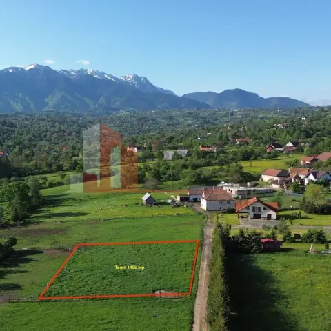 Teren intravilan 1.495 mp | Bran- Tohanu Nou | Vedere Bucegi | Deschidere 45 m