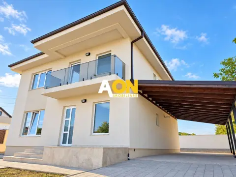 Casa noua la cheie, 4 camere, 3 bai, mobilata, 523 mp teren, Cetate