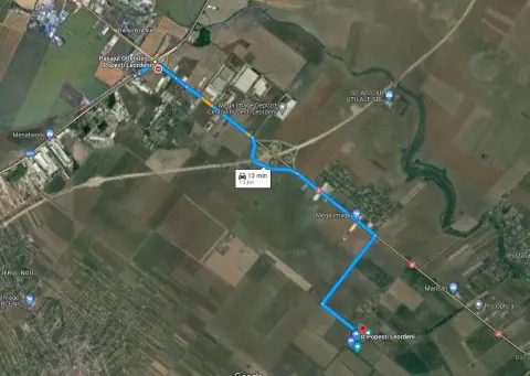 Teren extravilan 35.000 mp, Popești-Leordeni — proprietar, 13 €/mp