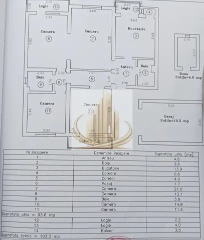Apartament 4 camere decomandat | Zona Kiriac Timișoara | Garaj și boxă
