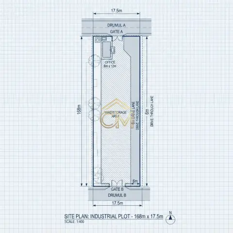 Teren Intravilan-2875 MP-Zona Industriala Vest