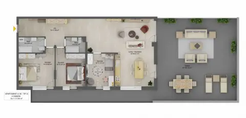 Penthouse 4 camere la cheie 111mp utili terasa 102mp D-na Stanca Sibiu