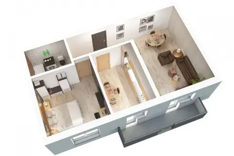 Apartament 2 camere de vanzare balcon parcare zona Doamna Stanca Sibiu