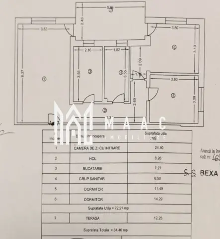 Apartament 3 camere | Etaj 1 | Decomandat | Arhitectilor