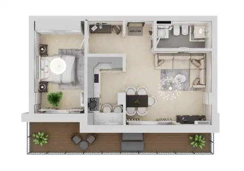 Apartament 2 camere de vanzare in Tomis Nord - Madrid Park