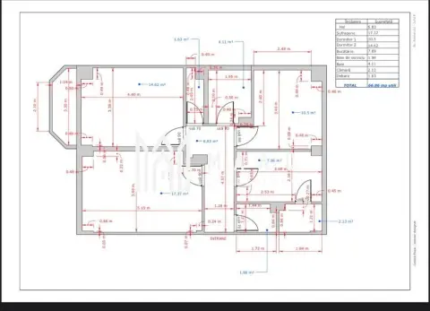 Apartament 3 camere de vânzare | Sibiu, Central | 67 mp