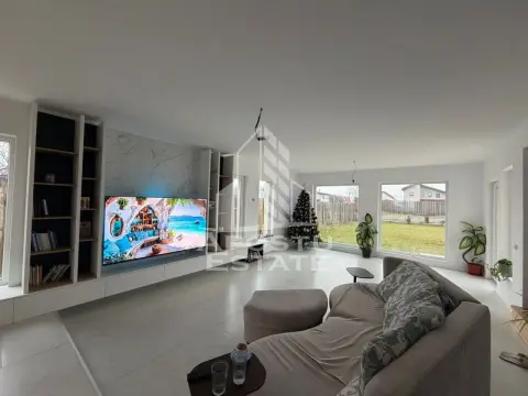 Casa individuala, 6 camere, 2 bai, garaj, teren 913, pompa de caldura