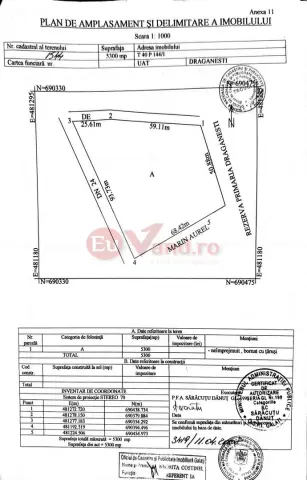 De vanzare teren extravilan Tecuci, la intrarea in oras dinspre Draganesti