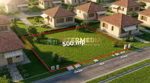 Teren Intravilan 500 mp Alba Micesti 25 x 20 Apa Gaz Curent Canalizare langa