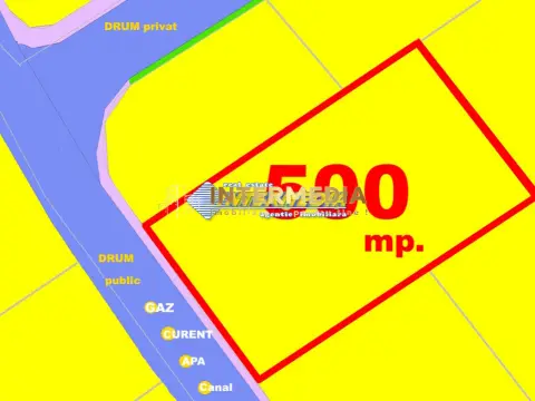500 mp Teren Alba Micesti d= 16m PUZ Drum Public Apa CANAL Gaz Curent in fata