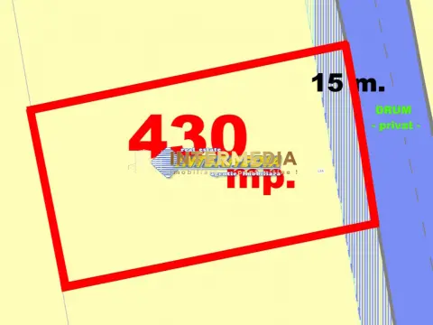 Teren Intravilan 430 mp. Vanzare Micesti Sesuri cu PUD aprobat si utilitati