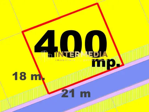 Teren intravilan construibil de vânzare Micești 400mp, utilitati, strada publica