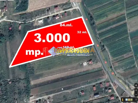 Vanzare Teren Intravilan 3000 mp d=32 ml. CENTRU Mall Zona Blocuri Noi Utilitati