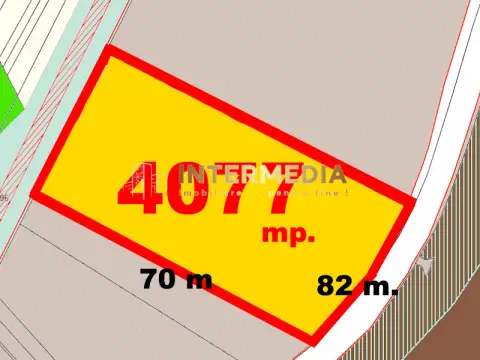 TEREN Intravilan 4077 mp. Asfalt Gard Parcare Utilitati Hala si Birouri 450 mp.