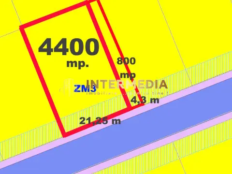 Vanzare Teren Intravilan 4400 mp CETATE Stadion, D+P+4 la asfalt toate utilitati