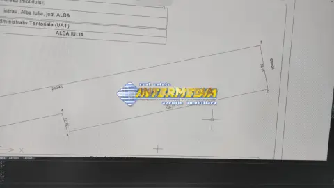 Teren intravilan 6500 mp, deschidere 30 m, PUZ P+2+1+(1), toate utilitățile