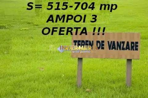 Teren intravilan de vanzare in suprafata de 515 mp in Alba Iulia zona Ampoi 3