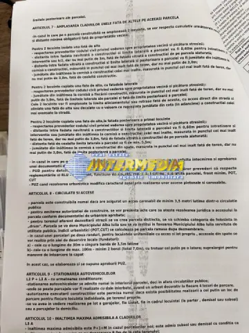 Teren intravilan 1300 mp de Vanzare Alba Iulia, Zona Apulum
