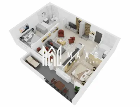 Apartament 3 camere I 64 mp I Sibiu I Doamna Stanca I 2 băi I balcon 10 mp