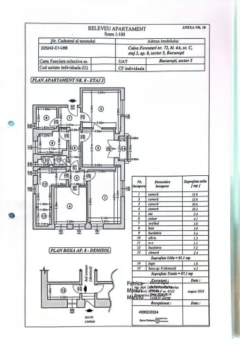 Apartament 4 camere /Boxa /Calea Ferentari 72 /Sector 5 /Proprietar