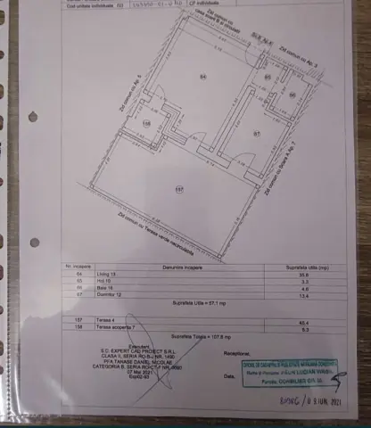 Ap 2 camere Tomis Park cu terasa 108 utili schimb