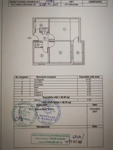 Apartament decomandat in Tomis 1