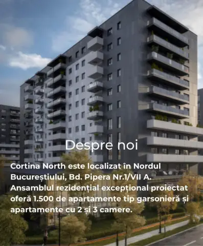 Apartament cu 3 camere in complexul rezidențial Cortina North