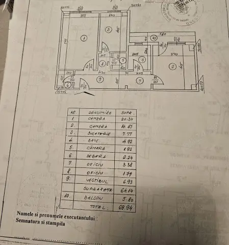 B-dul Unirii, Tribunal, 2 camere decomandate, bloc monolit, direct proprietar