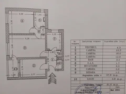 3 camere, etaj 3/4, parc IOR, metrou Nicolae Grigorescu / Titan
