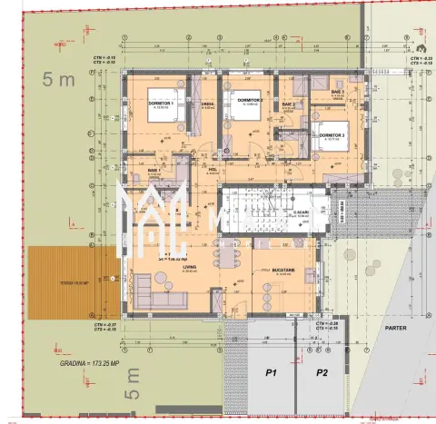 Apartament 4 camere I Curte 200 mp I 4 băi I Predare la cheie I Comision ZERO